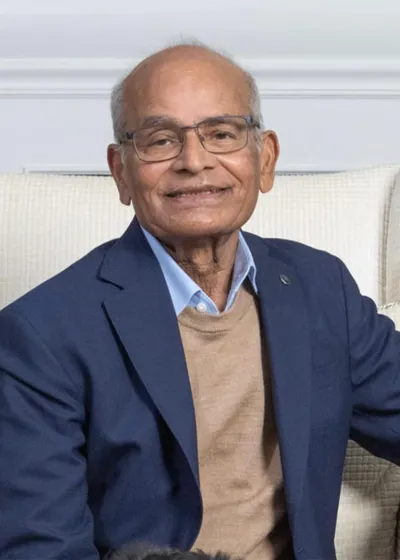 Portrait of Om Bahethi, a founder of the Bahethi Family Foundation